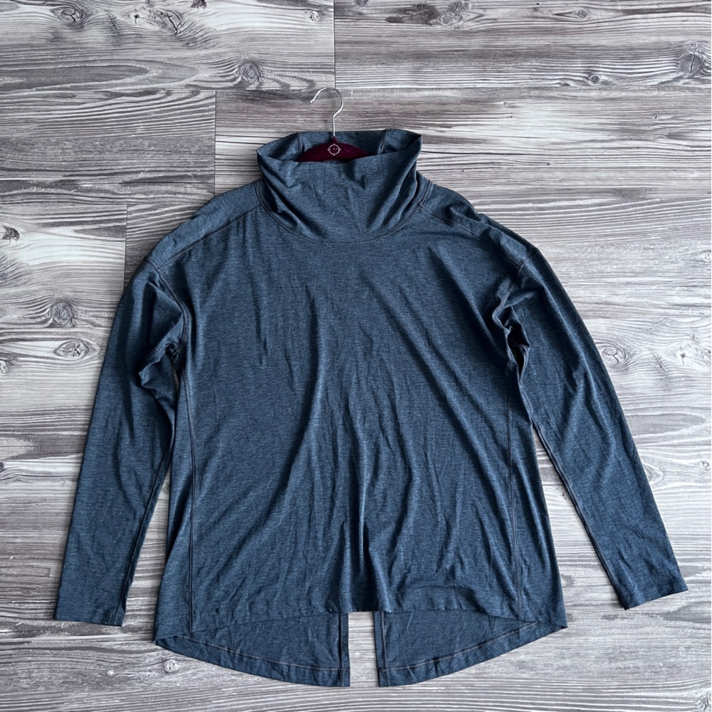 Lululemon See You In Savasana Long Sleeve Heathered Deep Coal